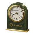 Howard Miller Madison Tabletop Alarm Clock w/ Emerald Reptile Look